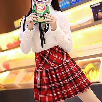 Amazon.co.jp: [HONGFU] 学生服 スクールスカート チェック柄